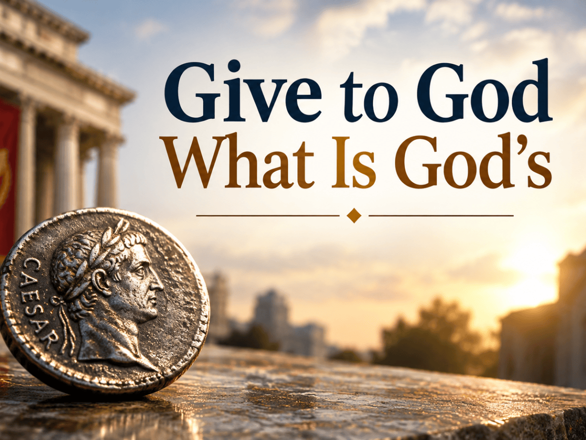 Give to God What Is&nbsp;God’s